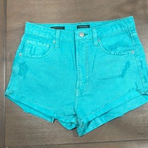 Wild Fable Teal Jean Shorts Size 4